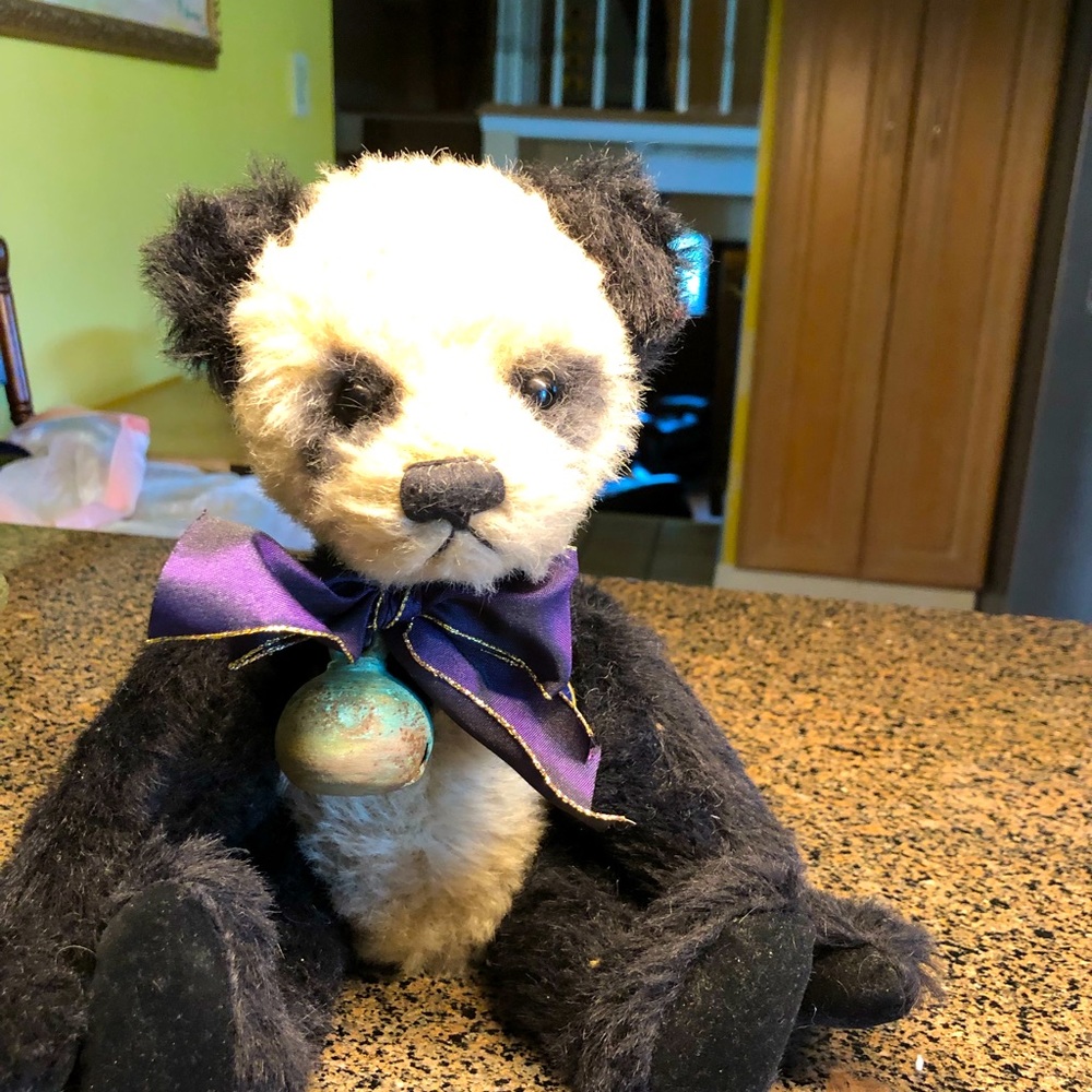 Knickerbocker 12” panda bear (name) “Bamboo “